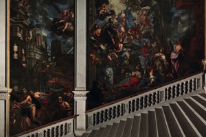 Pietro Negri, La Madonna salva Venezia dalla peste,  olio su tela (335x555 cm e 635x705 cm), 1673